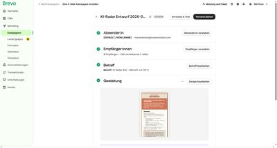 Brevo Draft Screenshot
